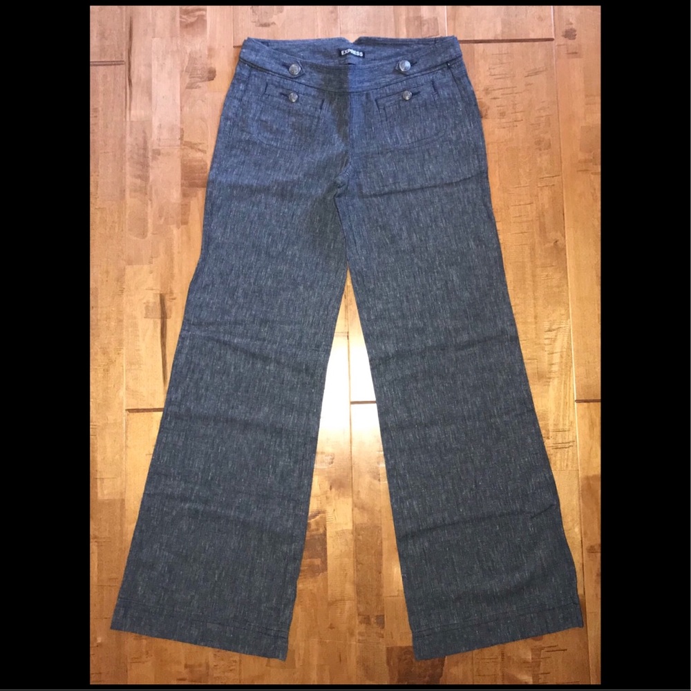 Express Pants Navy White Size 4 Zipper on the side